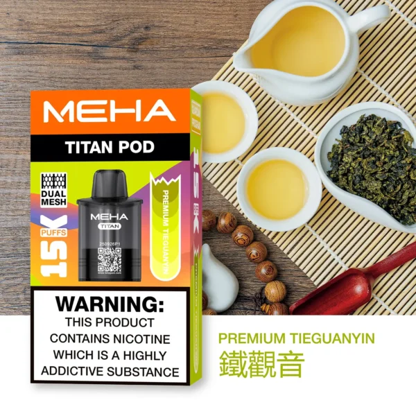 MEHA 魅嗨 TITAN 泰坦 15000口 專用煙彈 Mesh網芯/3%尼古丁鹽/15ml巨量裝/搭配TITAN主機