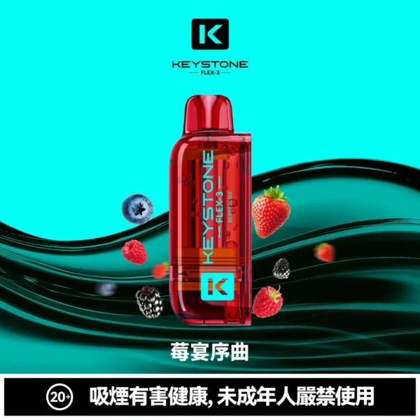254669948fc6dd49f03869c04236df77-1024x1024.jpg.webp KEYSTONE FLEX-3 鑰石 25000口 拋棄式電子煙 15ml可視油艙/三段功率/Type-C充電【買一盒煙彈送主機】