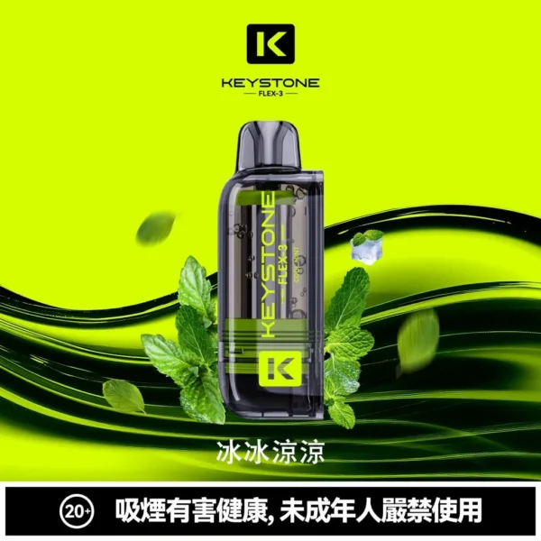 81838b76f663fed36cbccdc064886bd3-1024x1024.jpg.webp KEYSTONE FLEX-3 鑰石 25000口 拋棄式電子煙 15ml可視油艙/三段功率/Type-C充電【買一盒煙彈送主機】