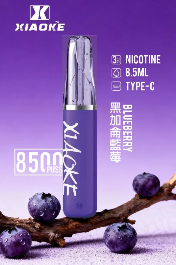 8b2c17ea1d548700b8e9ec2a9e768390.jpg.webp XIAOKE 梟客 8500口 拋棄式電子煙 8.5ml儲油/3%尼古丁鹽/Type-C充電規格版本
