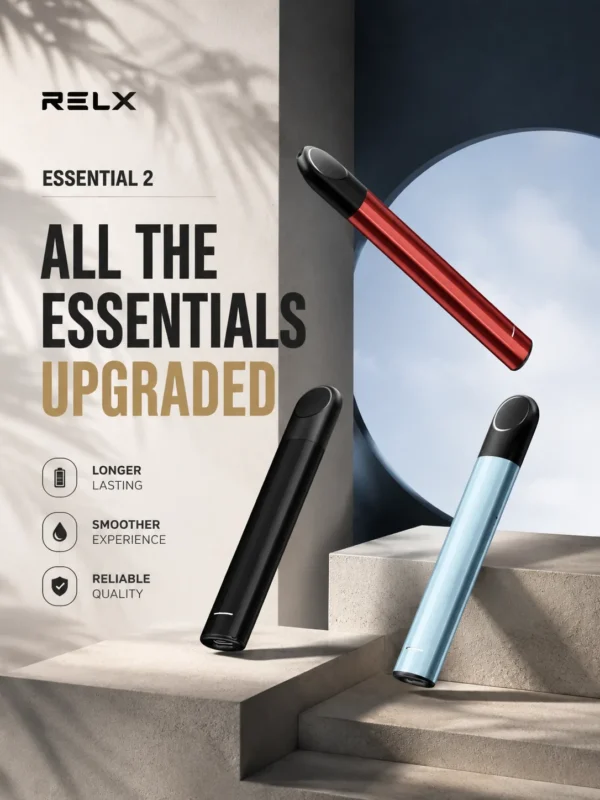 RELX 悅刻 Essential2 主機 10W輸出功率/380mAh大容量電芯/Type-C快充/廣泛通用四代/五代煙彈
