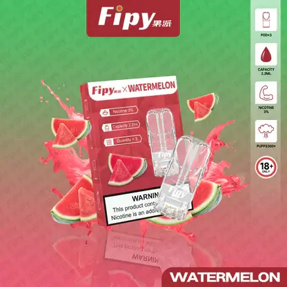 Fipy 果派 一代通用煙彈 2.2ml容量/透明美學/頂級陶瓷芯/3%尼古丁鹽/通用一代主機【買3贈主機】
