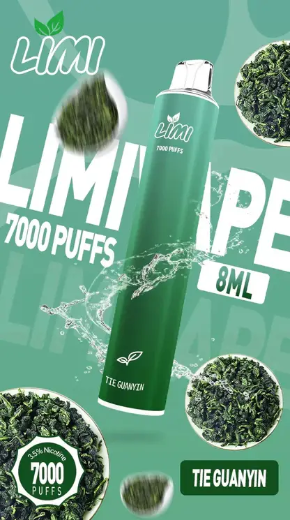 LIMI拋棄式一次性7000口-11.webp LIMI 7000口 拋棄式電子煙 3.5%尼古丁鹽/強勁擊喉感/冰感水果/吸氣發光LED/650mAh可充電
