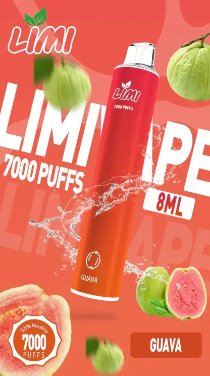 LIMI拋棄式一次性7000口-7.webp LIMI 7000口 拋棄式電子煙 3.5%尼古丁鹽/強勁擊喉感/冰感水果/吸氣發光LED/650mAh可充電