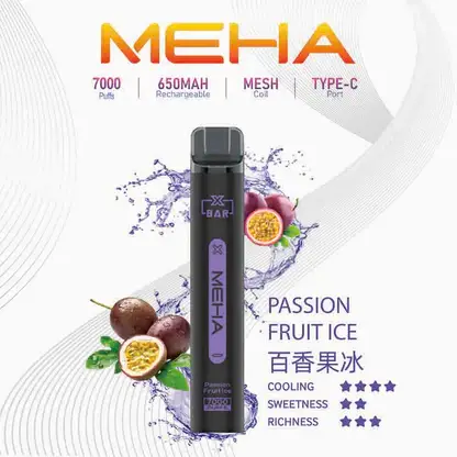MEHA-XBAR-拋棄式-7000口小黑條-3.webp MEHA XBAR 魅嗨 小黑條 7000口 拋棄式電子煙 3%尼古丁鹽/極強冰感/Mesh芯爆發力/650mAh可充電續航