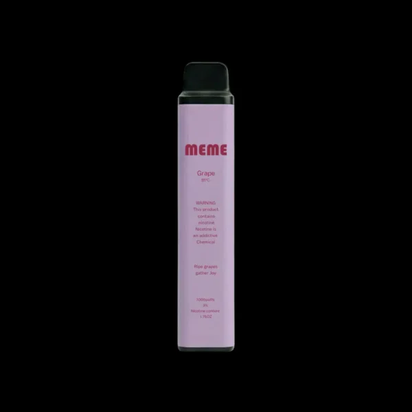 MEME-Grape.webp MEME 韓國熱銷 7000口 拋棄式電子煙 3%尼古丁鹽/黃金配比/絲滑口感/韓系調香