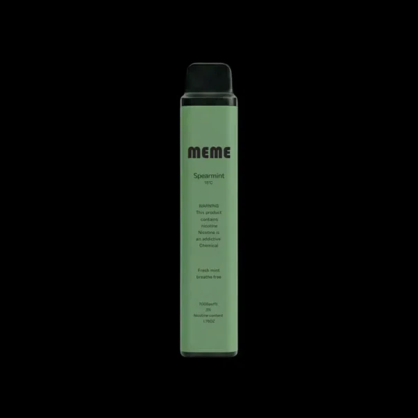 MEME-spearmint.webp MEME 韓國熱銷 7000口 拋棄式電子煙 3%尼古丁鹽/黃金配比/絲滑口感/韓系調香