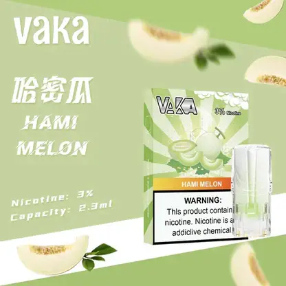 VAKA 一代通用煙彈 2.3ml 三顆入 七彩LED燈效/升級陶瓷芯/3%尼古丁鹽/順滑口感/三顆入/適配一代主機