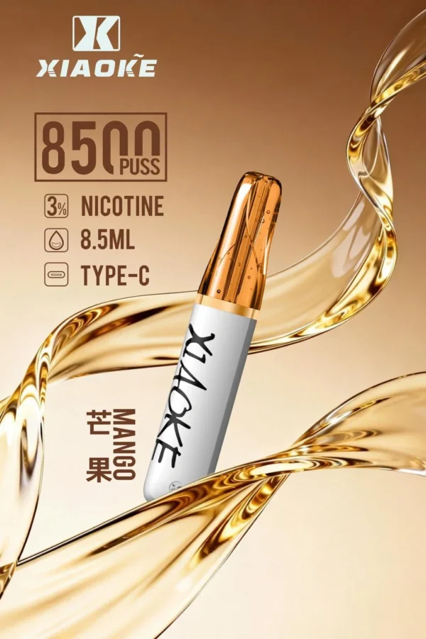 bc9ed517c136cbe8d4cfbbde3e4dd52a-1024x1536.jpg.webp XIAOKE 梟客 8500口 拋棄式電子煙 8.5ml儲油/3%尼古丁鹽/Type-C充電規格版本