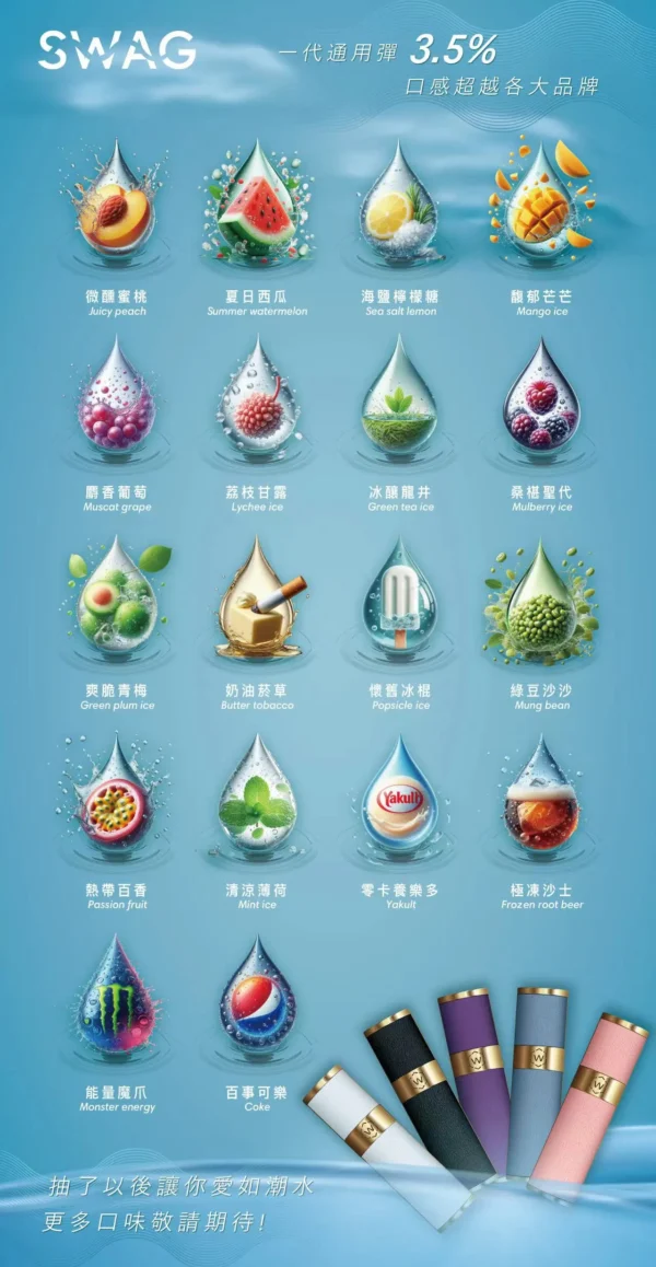 SWAG 一代通用煙彈 3.5%尼古丁鹽/獨家解癮配方/細緻陶瓷霧化/層次分明不嗆喉/通用多款一代主機【買5贈皮革主機】