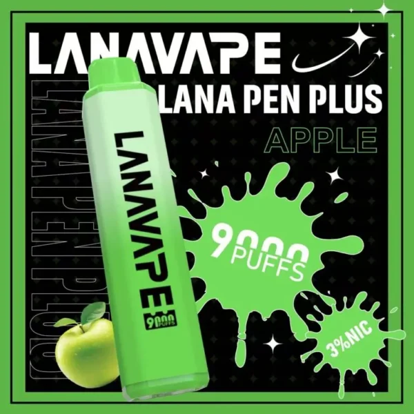 圖片_20260721191236-768x768-1.webp LANA PEN PLUS 9000口 拋棄式電子煙 15ml儲油/3%尼古丁鹽/Mesh芯/Type-C充電