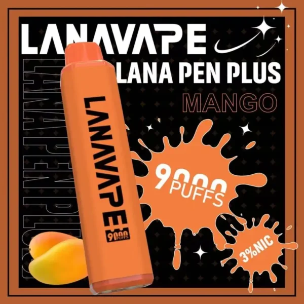圖片_20260721191429-768x768-1.webp LANA PEN PLUS 9000口 拋棄式電子煙 15ml儲油/3%尼古丁鹽/Mesh芯/Type-C充電